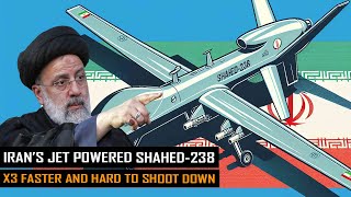 Irans new designed jetpowered Shahed238 drones would be much faster and harder to shoot down [upl. by Pubilis214]