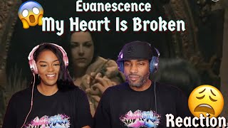 Couple Reacts to EVANESCENCE First Time Reaction hearing quotMy Heart is Brokenquot Reaction  Asia and BJ [upl. by Roselba707]