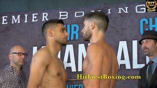 Khan vs Algieri amp PBC Undercard Weigh Ins amp Face Offs [upl. by Holladay3]