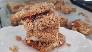 Healthy Protein Biscuit Bars Recipe  EasyampQuick Recipe [upl. by Hackett]