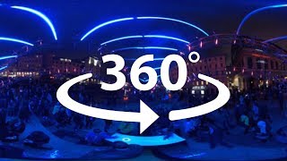 4K  VIDEO 360  Fête des Lumières 2018  Lyon [upl. by Oiludbo237]