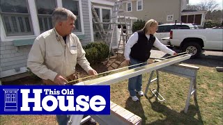 How to Install Aluminum Gutters  This Old House [upl. by Leahcimed]