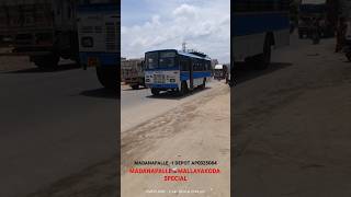 MALLAYAKODA  MADANAPALLE SAPTAGIRI EXPRESS PALLEVELUGU SERVICE apsrtc chittoor pileru rayachoti [upl. by Ha]