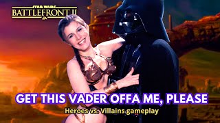 Get Vader offa me please  Star Wars Battlefront 2  HvV gameplay [upl. by Uthrop167]