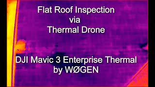 Thermal Inspection of Industrial Flat Roof using a DJI Mavic 3 Thermal Drone [upl. by Sitarski]