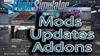 Microsoft Flight Simulator  More Mods Updates and Addons [upl. by Annoek]