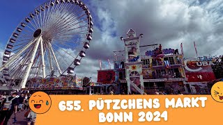 655 Pützchens Markt 2024 in Bonn  Rundgang auf einem der größten und ältesten Jahrmärkte [upl. by Krug]