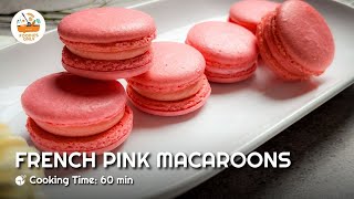 Pink French Macaroons with Buttercream Filling  Easy Dessert Recipes  Foodies Only [upl. by Lleznov]