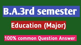 BA3rd semester Important Topic sociology MinorAssamese medium 100 common Question Answer degree [upl. by Ylatfen984]