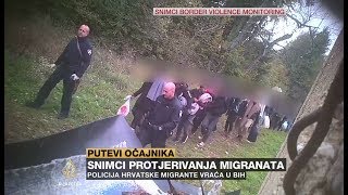 Snimci protjerivanja migranata iz Hrvatske u BiH [upl. by Lartnom]