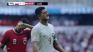 🔴 NA ŻYWO Polska vs Austria  UEFA EURO 2024  PES 21 Simulation Gameplay [upl. by Tterrab]