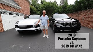 2019 Porsche Cayenne vs 2019 BMW X5 Comparison [upl. by Nodle867]