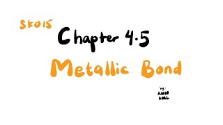 Metallic Bond  Trend in Boiling Point of Period 3  Band Theory  SDS SK015 Chapter 45 [upl. by Erek]