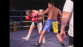 Classic Unlicensed Boxing  Lee Hope v Ben  One Round Demolition [upl. by Ayyn]