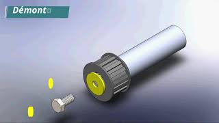 Fonction dassemblage avec obstacle vis rondelle clavette épaulement [upl. by Engelbert560]