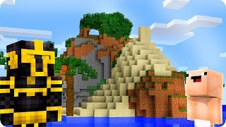 MASSI Y BEBÉ NOOB SE PIERDEN EN UNA ISLA DESIERTA EN MINECRAFT 😱 [upl. by Lambart]