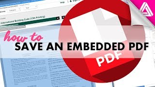 How to Save a PDF thats Embedded in a Website [upl. by Rufford]