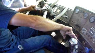 Shifting Gears in the Mack Superliner Lowboy [upl. by Etakyram996]