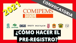 🚨¡AVISO URGENTE CONVOCATORIA Y PRE REGISTRO 🎊COMIPEMS 2021💥 [upl. by Lune]