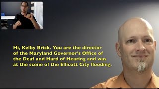 Interview with Kelby Brick Ellicott City Flooding [upl. by Oinolopa957]