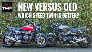 New Triumph Speed Twin  How does it compare to the old bike [upl. by Halimaj]