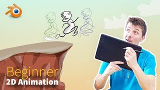 How to Create 2D Animations  Beginner Blender Tutorial [upl. by Korman]