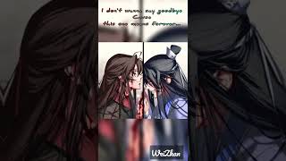 edit mdzs tiktok wangxian modaozushi shortsfeed weiwuxian lanwangji shorts mxtx new sad [upl. by Sikko757]