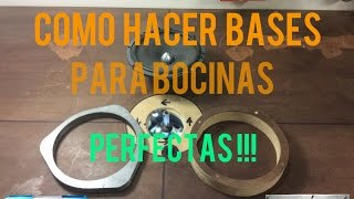 COMO HACER BASES PARA BOCINAS PERFECTAS  CAR AUDIO  HD [upl. by Zapot]