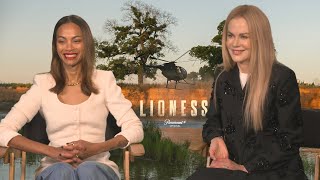 Nicole Kidman and Zoe Saldana SPILL on RealLife Friendship and Lioness Season 2 Exclusive [upl. by Rovit729]