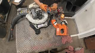 Stihl BR600 Engine Replacement [upl. by Sacks398]