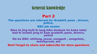 General knowledge Part 2  DSC  MPSC  Sample questions amp Answers [upl. by Rednael]