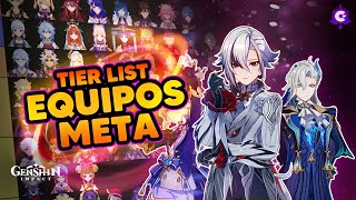 ✅TOP 10 MEJORES TEAMS  TIER LIST de EQUIPOS META preNATLAN GenshinImpact [upl. by Anilorac642]