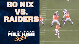 Denver Broncos Film Room Bo Nix vs Las Vegas Raiders defense [upl. by Rosinski]