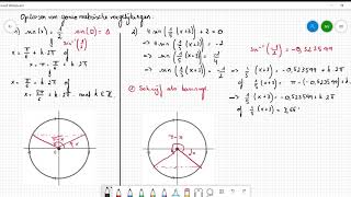 Oplossen van goniometrische vergelijkingen basis en algemene vergelijking [upl. by Nylarat574]