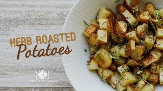 Toaster Oven Herb Roasted Potatoes  12 Simple Cooking [upl. by Heda]