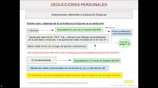 Deducciones Personales  Explicación con valores 2020 [upl. by Israeli356]