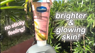 VASELINE GLUTAHYA SERUM BURST LOTION  my reset routinetaking care of myself vlog for healthy skin [upl. by Cynarra]