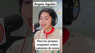 Angela Aguilar para el jaripeo sin fronteras se rentan cuatro camiones de arena para los caballos [upl. by Anitsuga]