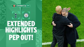 PEP OUT  Tottenham Hotspur v Manchester City extended highlights [upl. by Reuben]