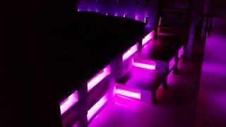 Bett aus EUROPaletten  Hochbett amp Rutsche LED [upl. by Tletski]