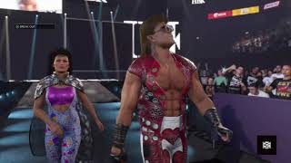 WWE 2K24 HBK with Sensational Sherri Entrance amp Victory Motion Post Malone amp Friends Pack DLC [upl. by Ainecey608]