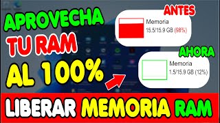 APROVECHA TODA TU RAM AL 100 en Windows Libera Memoria RAM en Espera [upl. by Ivatts]