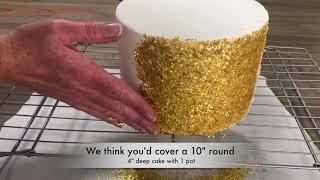 How to make an Edible Glitter Cake [upl. by Dominica614]