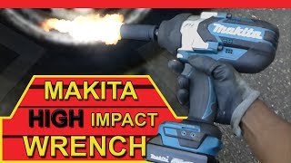 Makita XWT08 18Volt High Impact Wrench VS Truck Lugs [upl. by Fanni929]