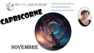 CAPRICORNE  NOVEMBRE  Guidance [upl. by Ettenwahs]