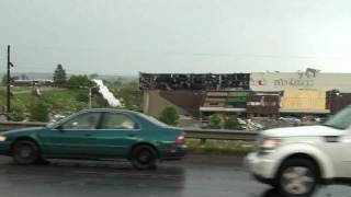 Tornado damage to Rimrock Auto Arena in Billings MT [upl. by Ariaj]