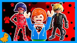 Playmobil Familie Vogel ROT❤️ vs SCHWARZ🖤 Challenge mit Ladybug🐞 amp Cat Noir🐱 Playmobil Film Deutsch [upl. by Winna]