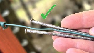 Wire Tensioning System Using Nails Simplified  Powerful Tension System Youve Never Seen [upl. by Barabas]