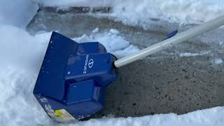 Snow Joe 24V SS11 XR 24 Volt 11 Inch 5 Ah Cordless Snow Shovel Review [upl. by Rosol]