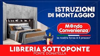 Istruzioni di montaggio Libreria sottoponte Donatella  MONDO CONVENIENZA [upl. by Snow]